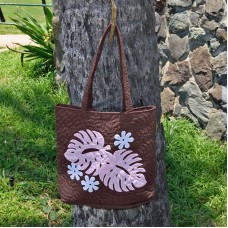 Quilted Eco Bag Monstera 1 Quilted Eco Bag Monstera 1